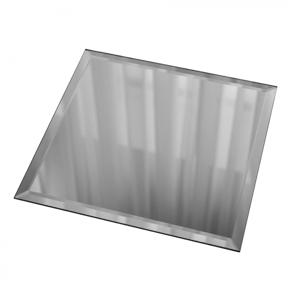 Плитка зеркальная квадратная 100х100х4 мм Дом стекольных технологий серебряная с фацетом
