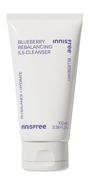 Innisfree Blueberry Rebalancing 5.5 Cleanser Увлажняющая пенка для умывания с экстрактом черники